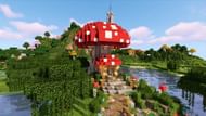 Mushroom House (Image via YouTube/BlueNerd)
